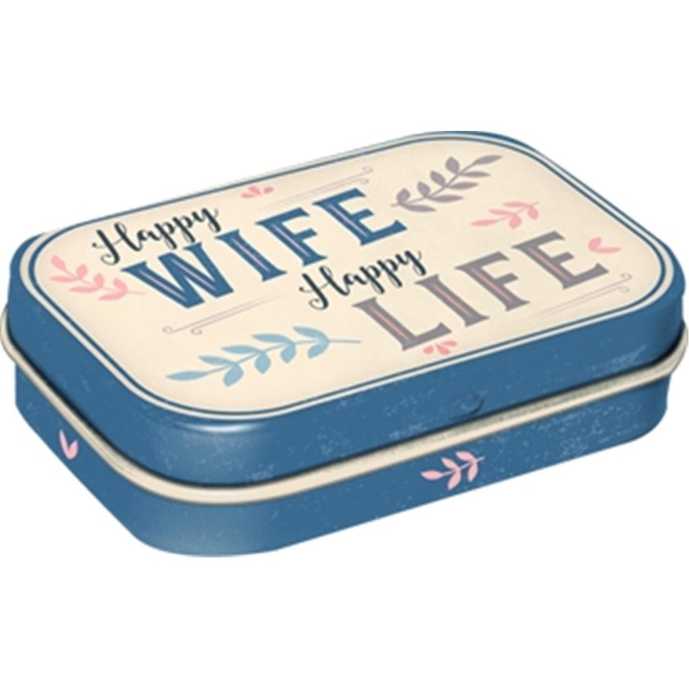 Pipirmėčių pastilės Nostalgic Art "Happy Wife Happy Life"
