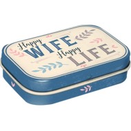 Pipirmėčių pastilės Nostalgic Art "Happy Wife Happy Life"