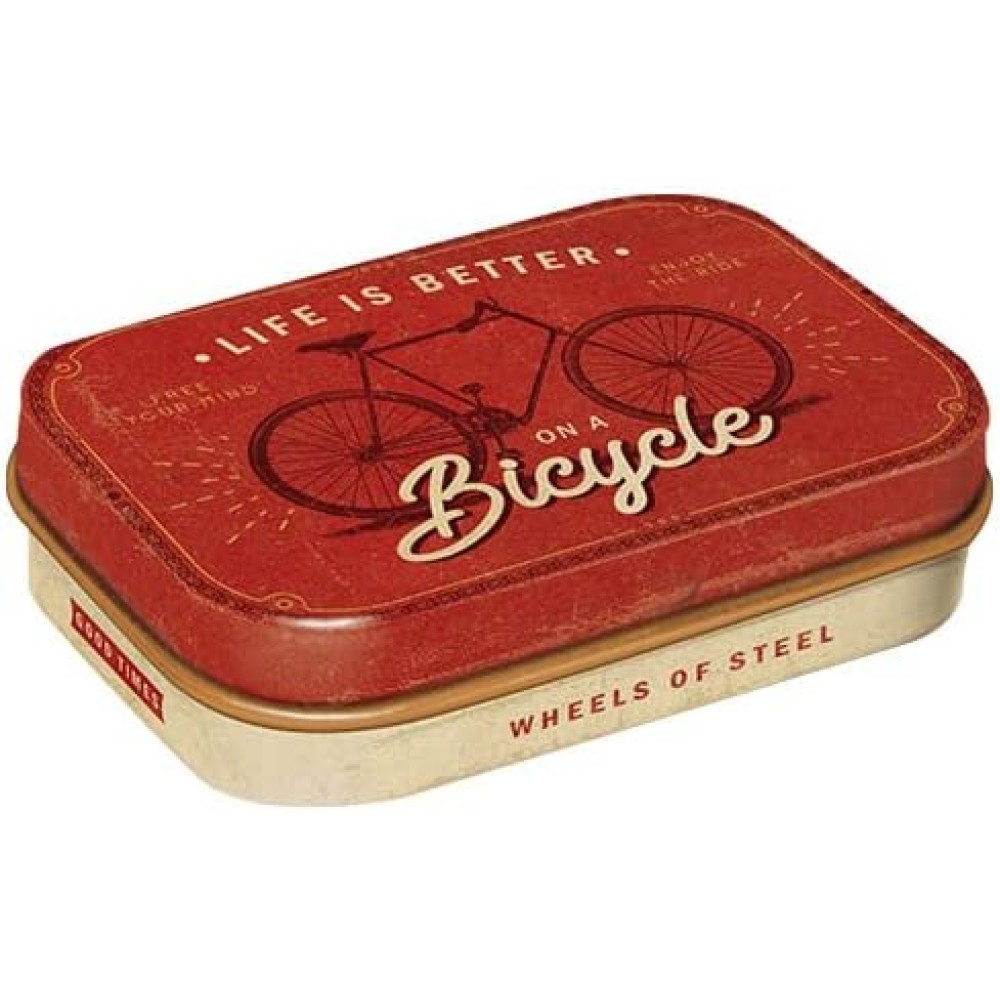 Pipirmėčių pastilės Nostalgic Art "Life Is Better On A Bicycle"