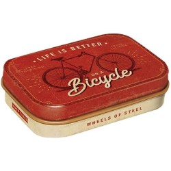 Pipirmėčių pastilės Nostalgic Art "Life Is Better On A Bicycle"