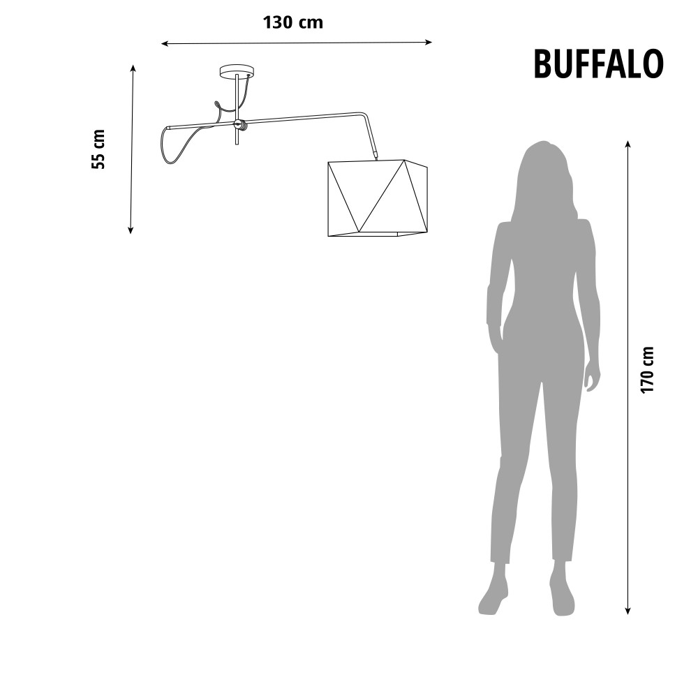 Pakabinamas šviestuvas vaikų kambariui BUFFALO LY400011