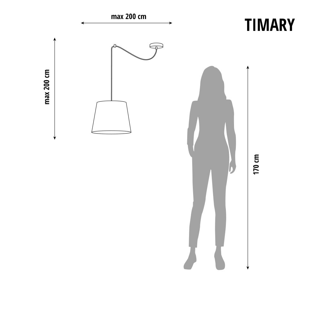 Pakabinamas šviestuvas vaikų kambariui TIMARY LY400040