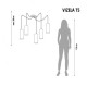 Pakabinamas šviestuvas VIZELA T5 LY400042-T5-GOLD