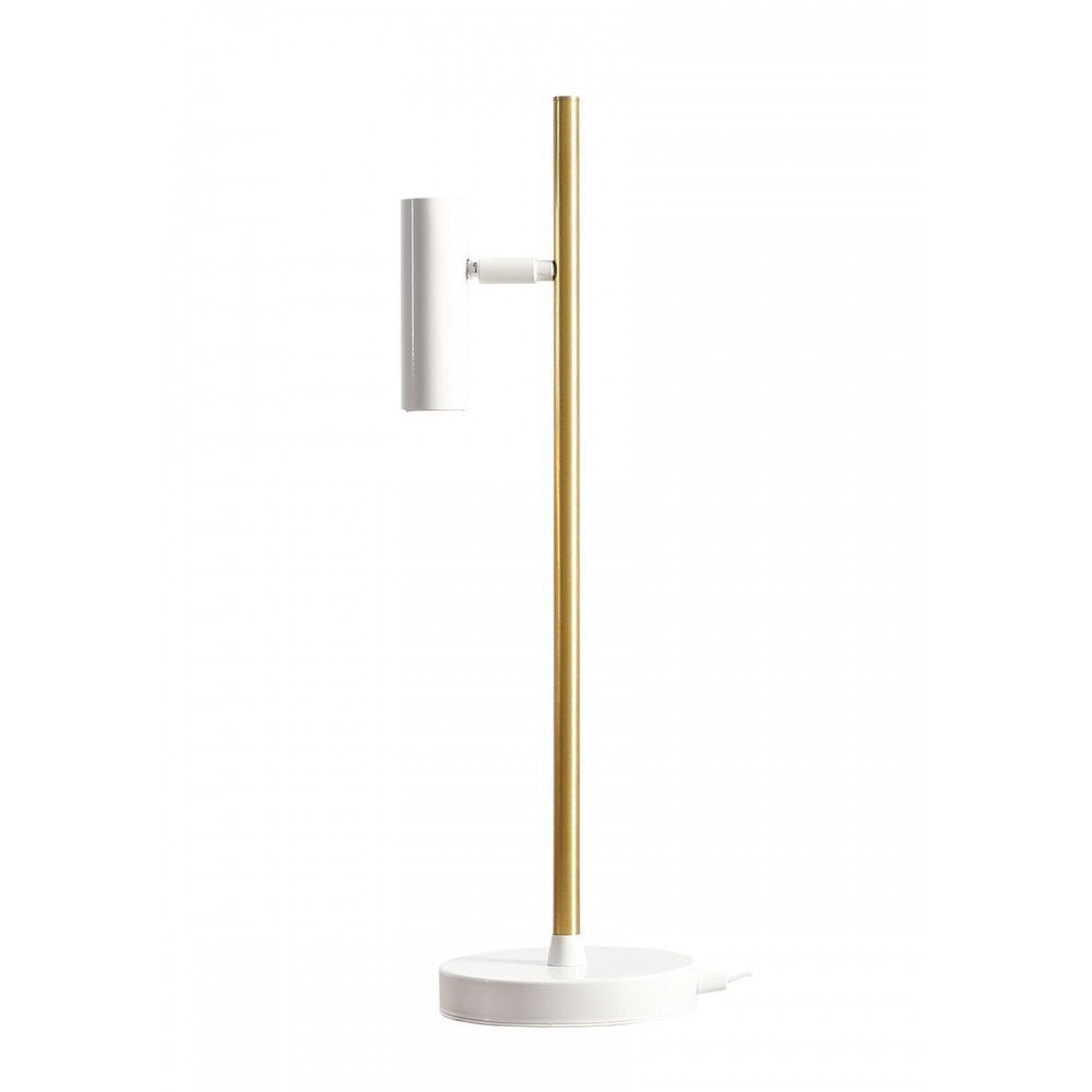 TREVO TABLE WHITE BRASS 1097B40 Stalinis šviestuvas