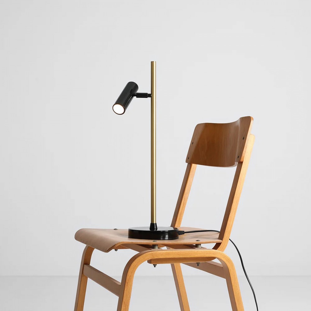 TREVO TABLE BLACK BRASS 1083B40 Stalinis šviestuvas