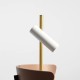 TREVO TABLE WHITE BRASS 1097B40 Stalinis šviestuvas