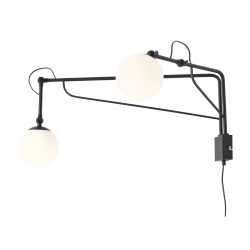 SOHO GLASS 2 BLACK 1105D1 Sieninis šviestuvas