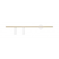 TREVO 2 WHITE BRASS L 1097D40 Sieninis šviestuvas