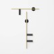 TREVO 2 BLACK BRASS R 1083D40_2  Sieninis šviestuvas