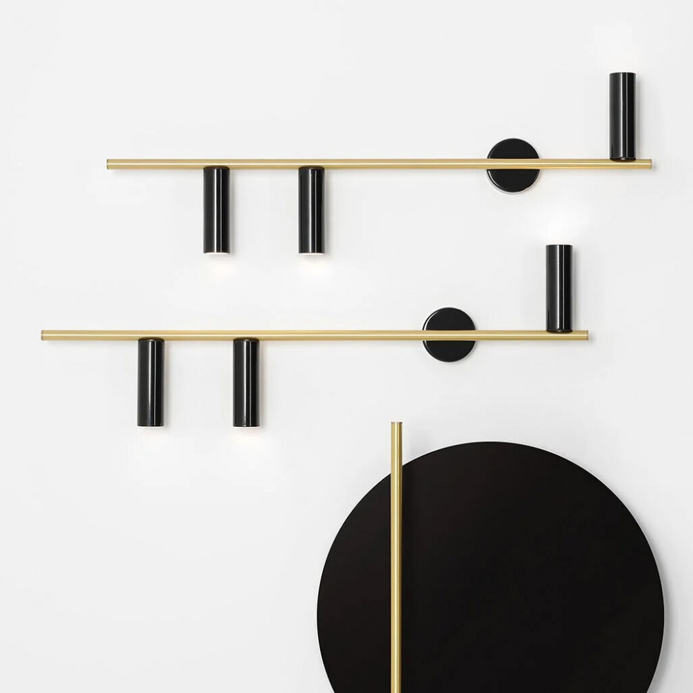 TREVO 2 BLACK BRASS L 1083D40 Sieninis šviestuvas
