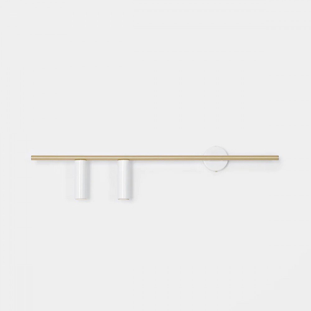TREVO 2 WHITE BRASS L 1097D40 Sieninis šviestuvas