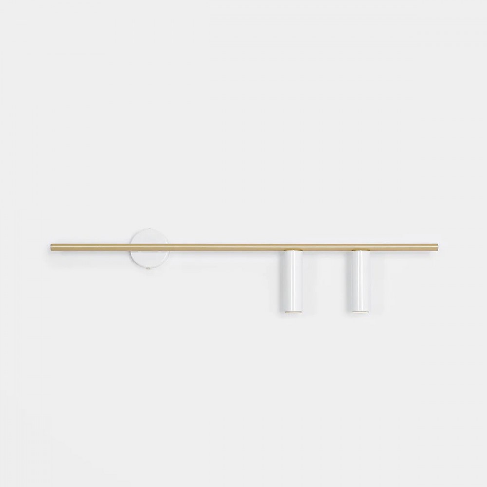 TREVO 2 WHITE BRASS R 1097D40_2 Sieninis šviestuvas