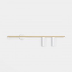 TREVO 2 WHITE BRASS R 1097D40_2 Sieninis šviestuvas