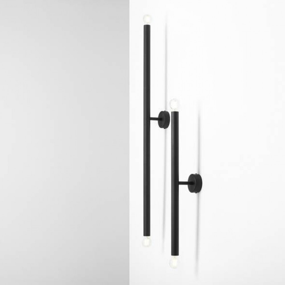 TUBO 2 BLACK L 1072D1_L Sieninis šviestuvas