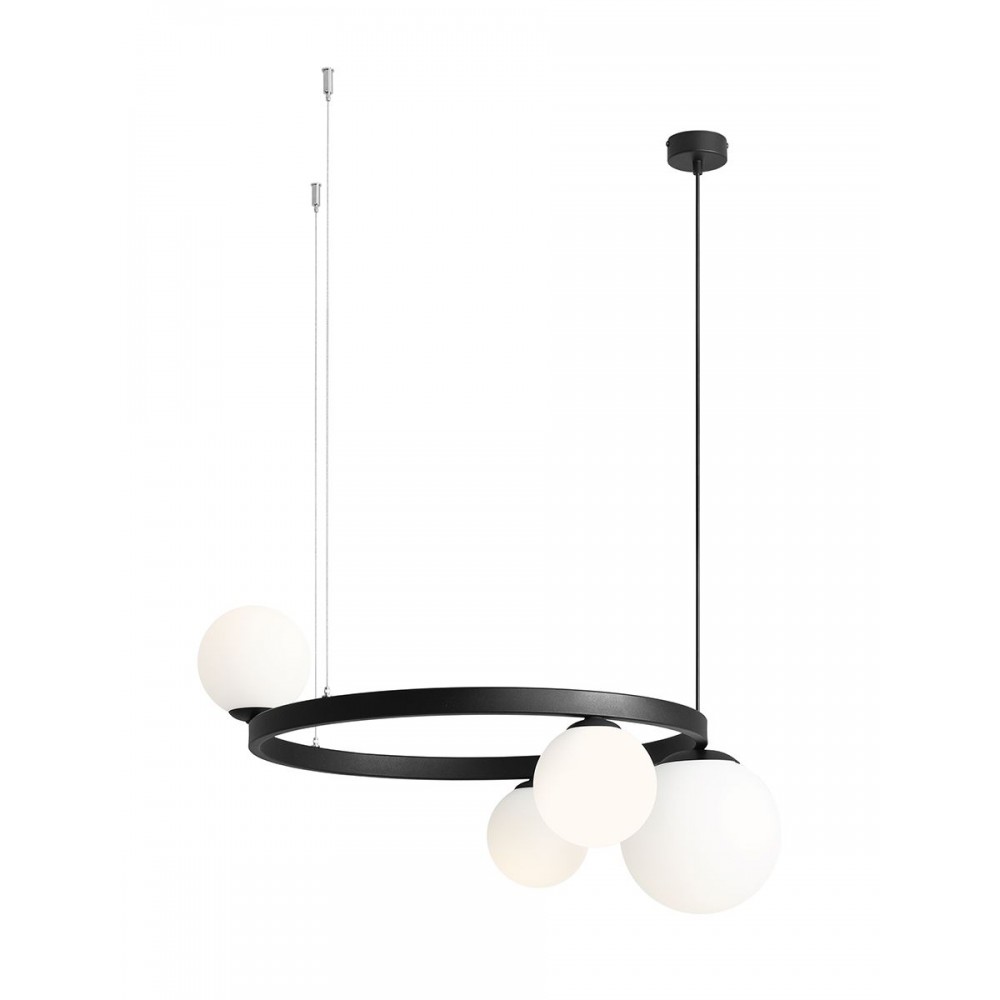 GARDA 4 RING BLACK 1099L1_R Pakabinamas šviestuvas