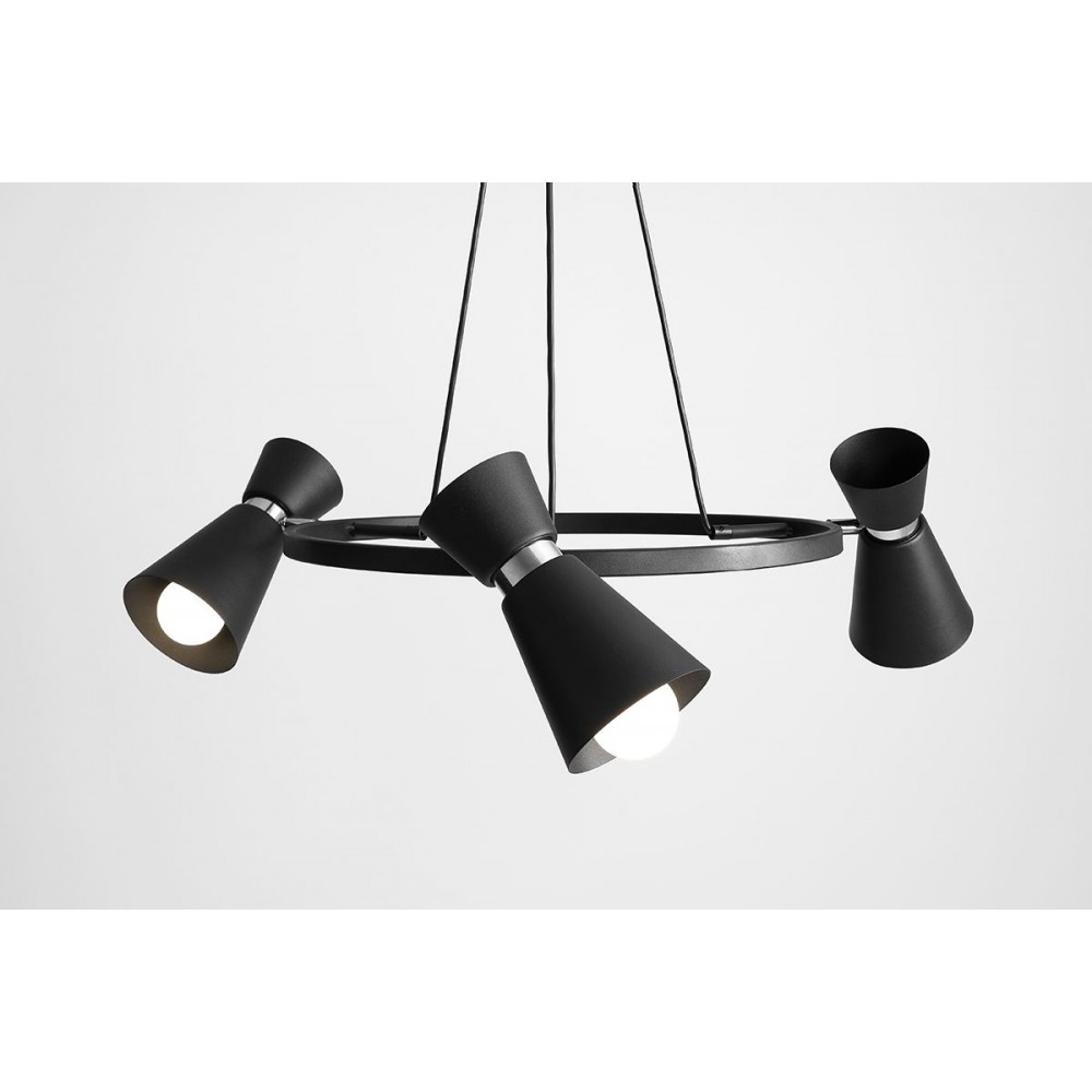 KEDAR 3 RING BLACK CHROME 989E1_K Pakabinamas šviestuvas