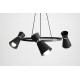 KEDAR 3 RING BLACK CHROME 989E1_K Pakabinamas šviestuvas