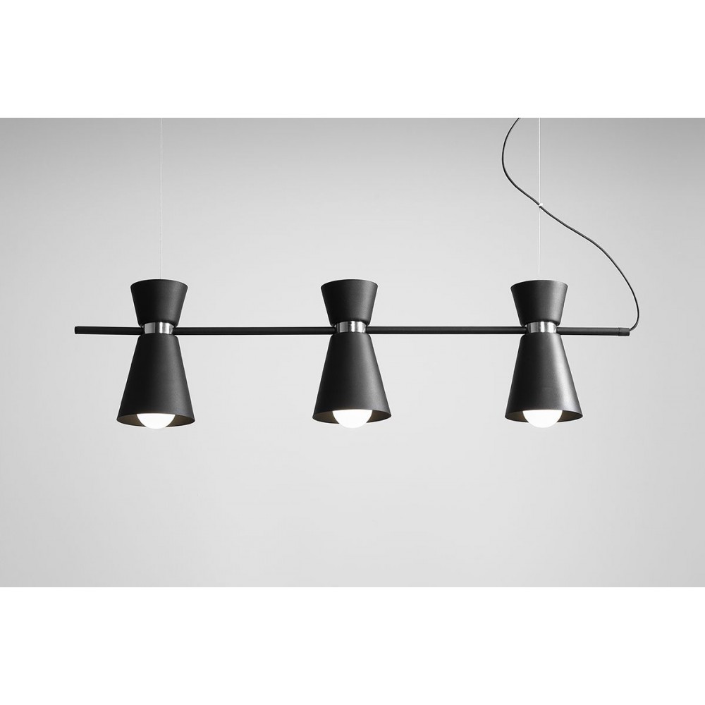 KEDAR 3 BLACK CHROME 989E_1 Pakabinamas šviestuvas