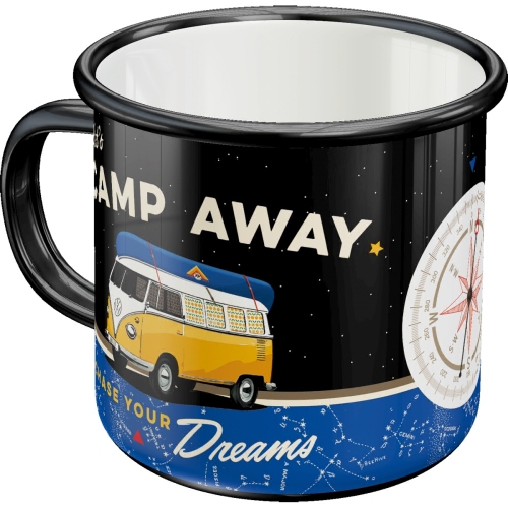 Emaliuotas puodelis "CAMP AWAY" 43232