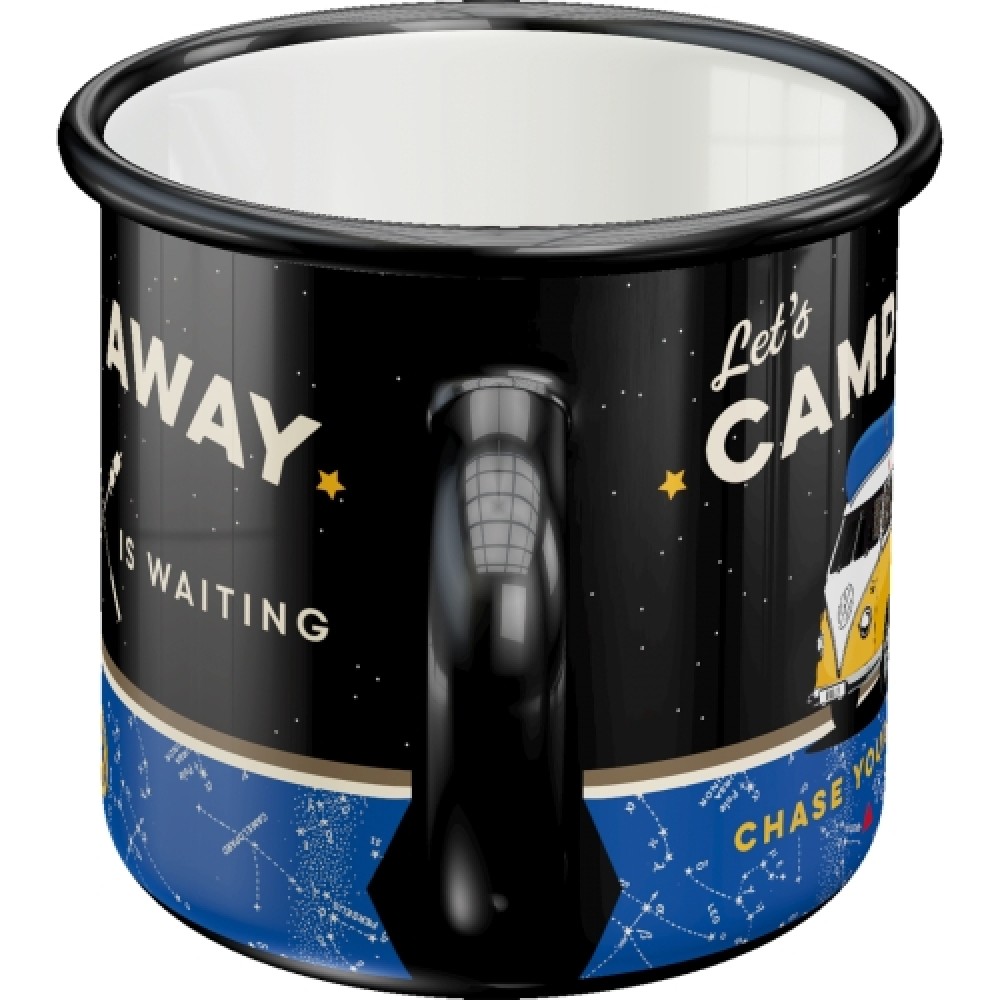 Emaliuotas puodelis "CAMP AWAY" 43232