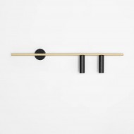 TREVO 2 BLACK BRASS R 1083D40_2  Sieninis šviestuvas