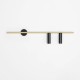 TREVO 2 BLACK BRASS R 1083D40_2  Sieninis šviestuvas