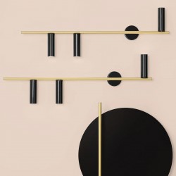 TREVO 3 BLACK BRASS L 1083Y40 Sieninis šviestuvas