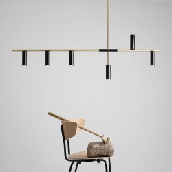 TREVO 6 BLACK BRASS 1083K40 Lubinis šviestuvas