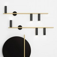 TREVO 3 BLACK BRASS R 1083Y40_2 Sieninis šviestuvas
