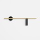 TREVO BLACK BRASS R 1083C40_2  Sieninis šviestuvas