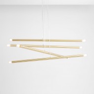 TUBO 8 BRASS 1072P40 Pakabinamas šviestuvas