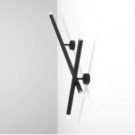 TUBO 2 BLACK L 1072D1_L Sieninis šviestuvas