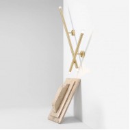 TUBO 2 BRASS S 1072D40_S Sieninis šviestuvas