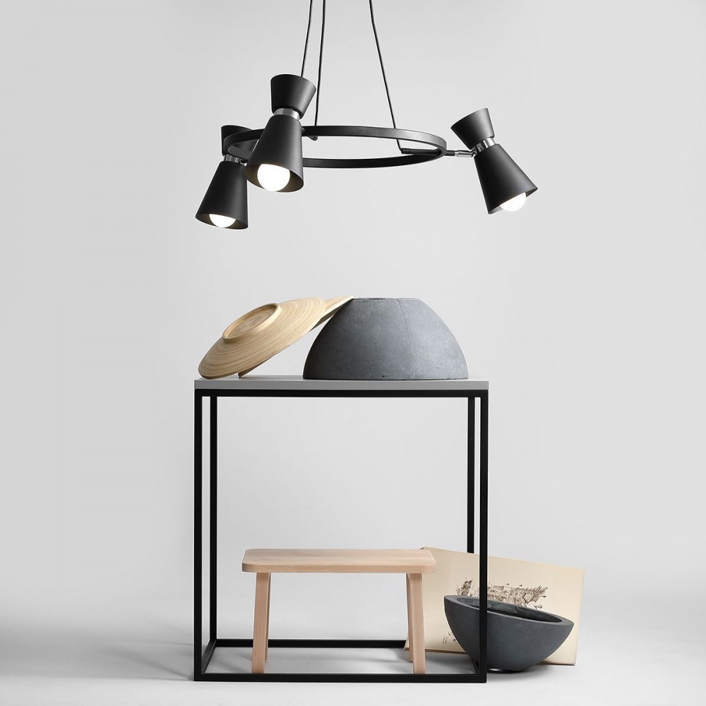 KEDAR 3 RING BLACK CHROME 989E1_K Pakabinamas šviestuvas