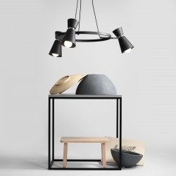 KEDAR 3 RING BLACK CHROME 989E1_K Pakabinamas šviestuvas