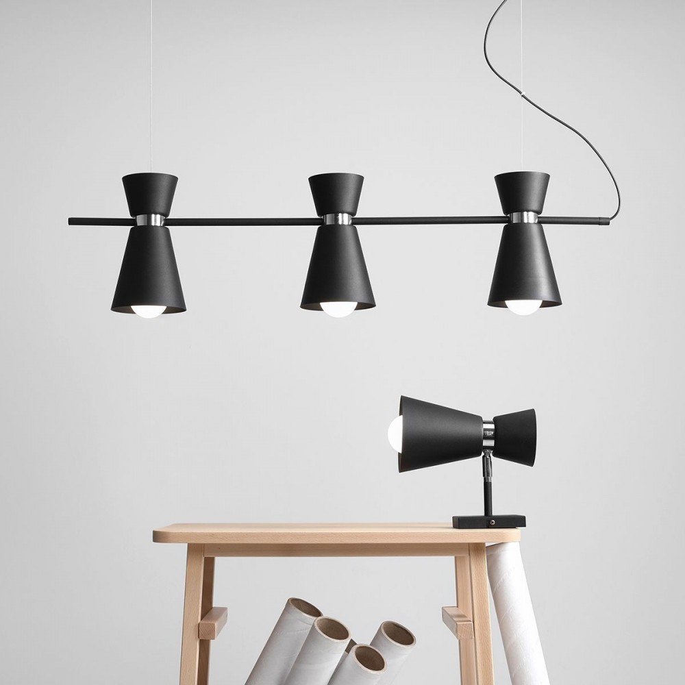 KEDAR 3 BLACK CHROME 989E_1 Pakabinamas šviestuvas