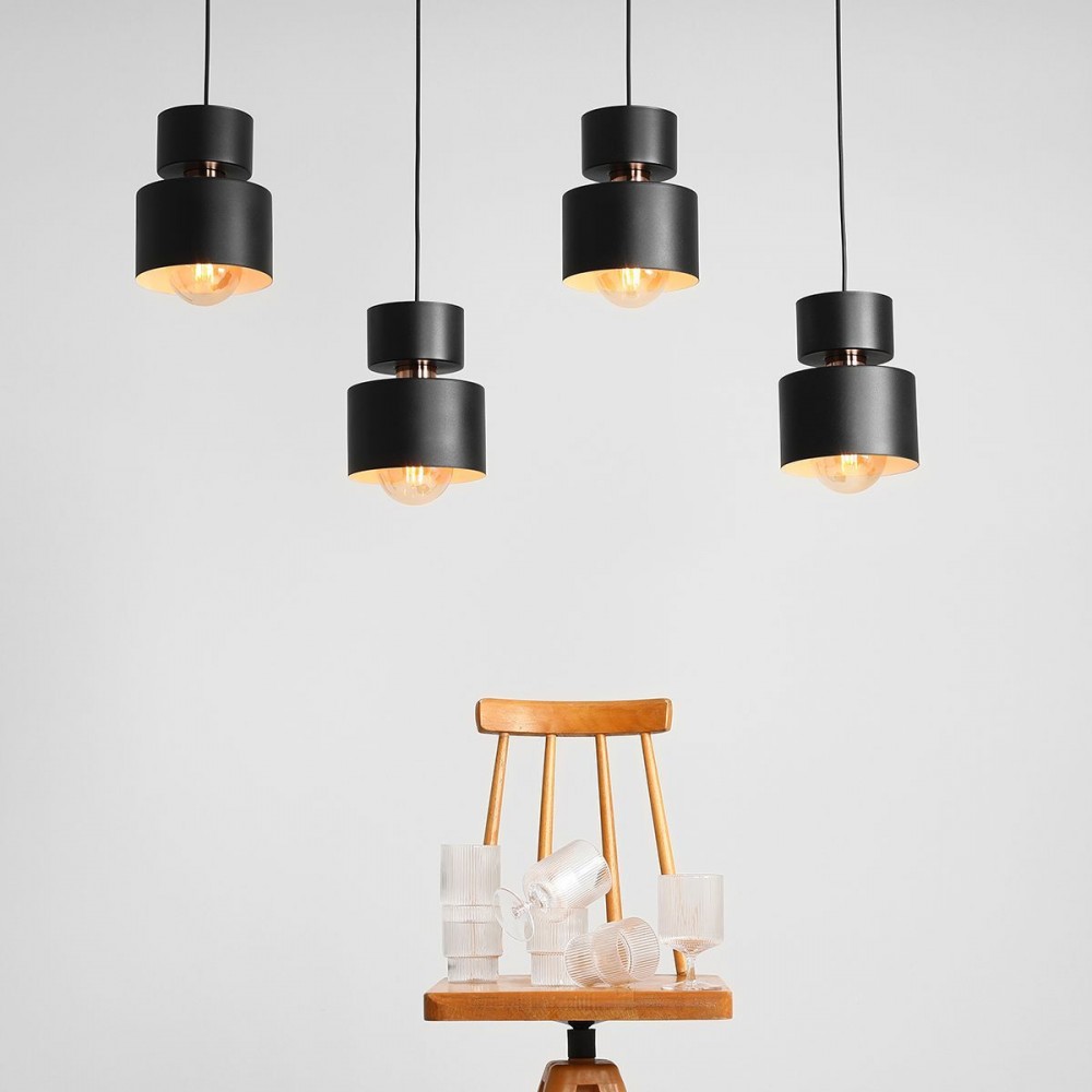 KADM 4 BLACK 1029L1 Pakabinamas šviestuvas