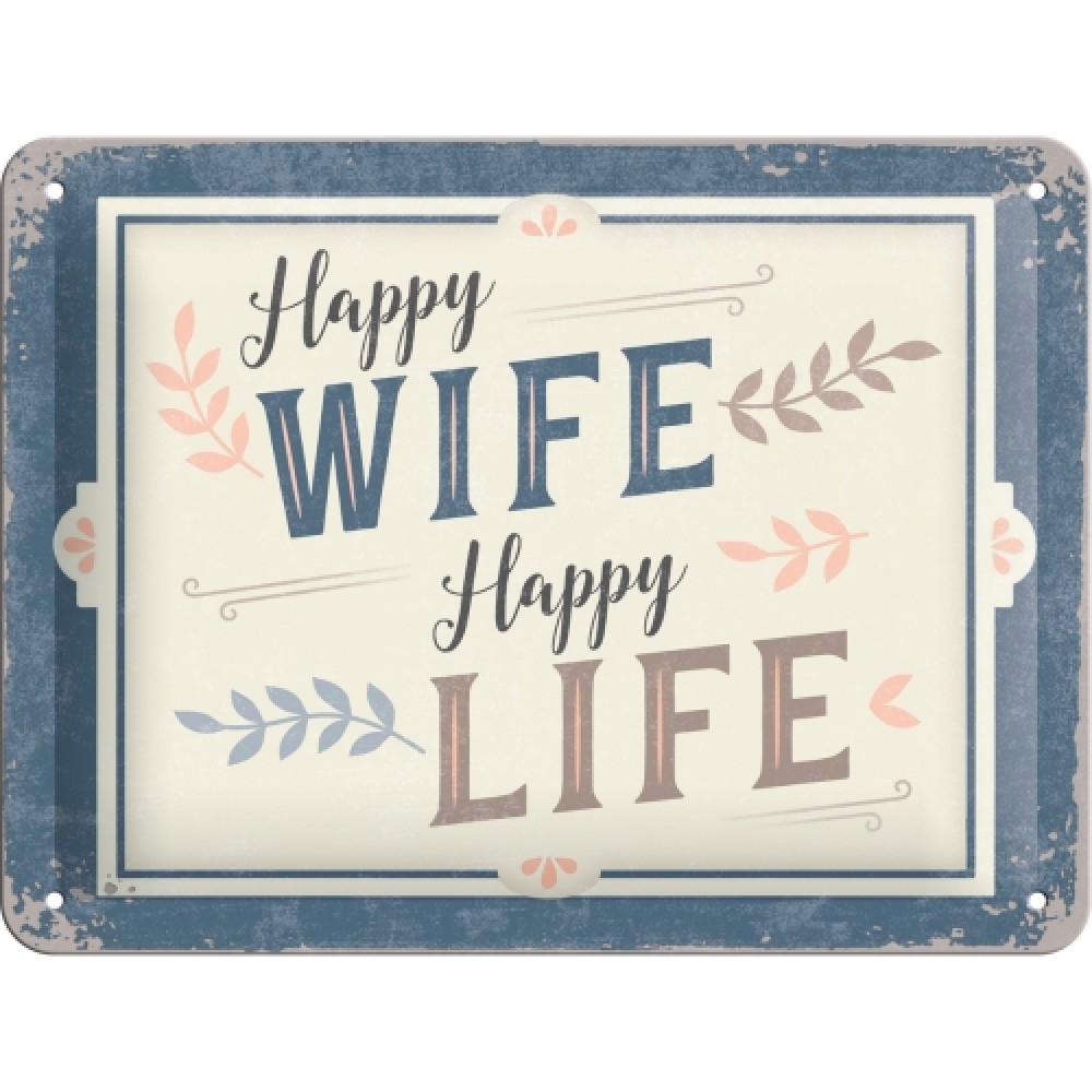 LENTELĖ "HAPPY WIFE HAPPY LIFE" 26239