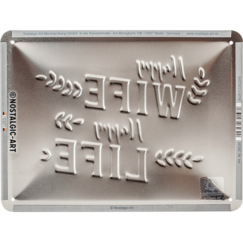 LENTELĖ "HAPPY WIFE HAPPY LIFE" 26239