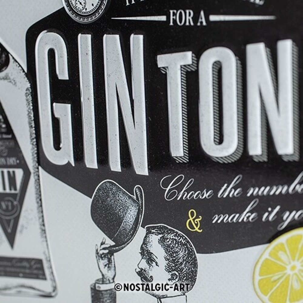 LENTELĖ "GIN TONIC" 26168