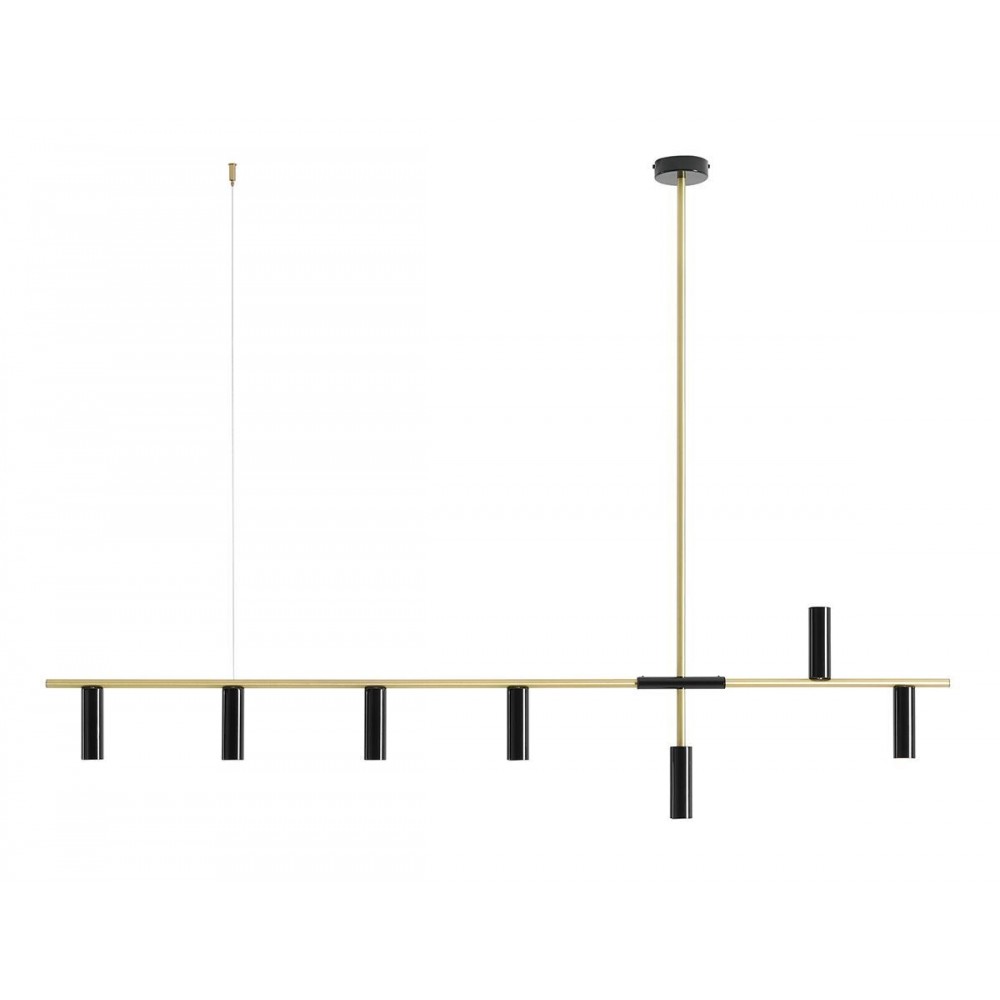 TREVO 7 BLACK BRASS 1083T40 Lubinis šviestuvas