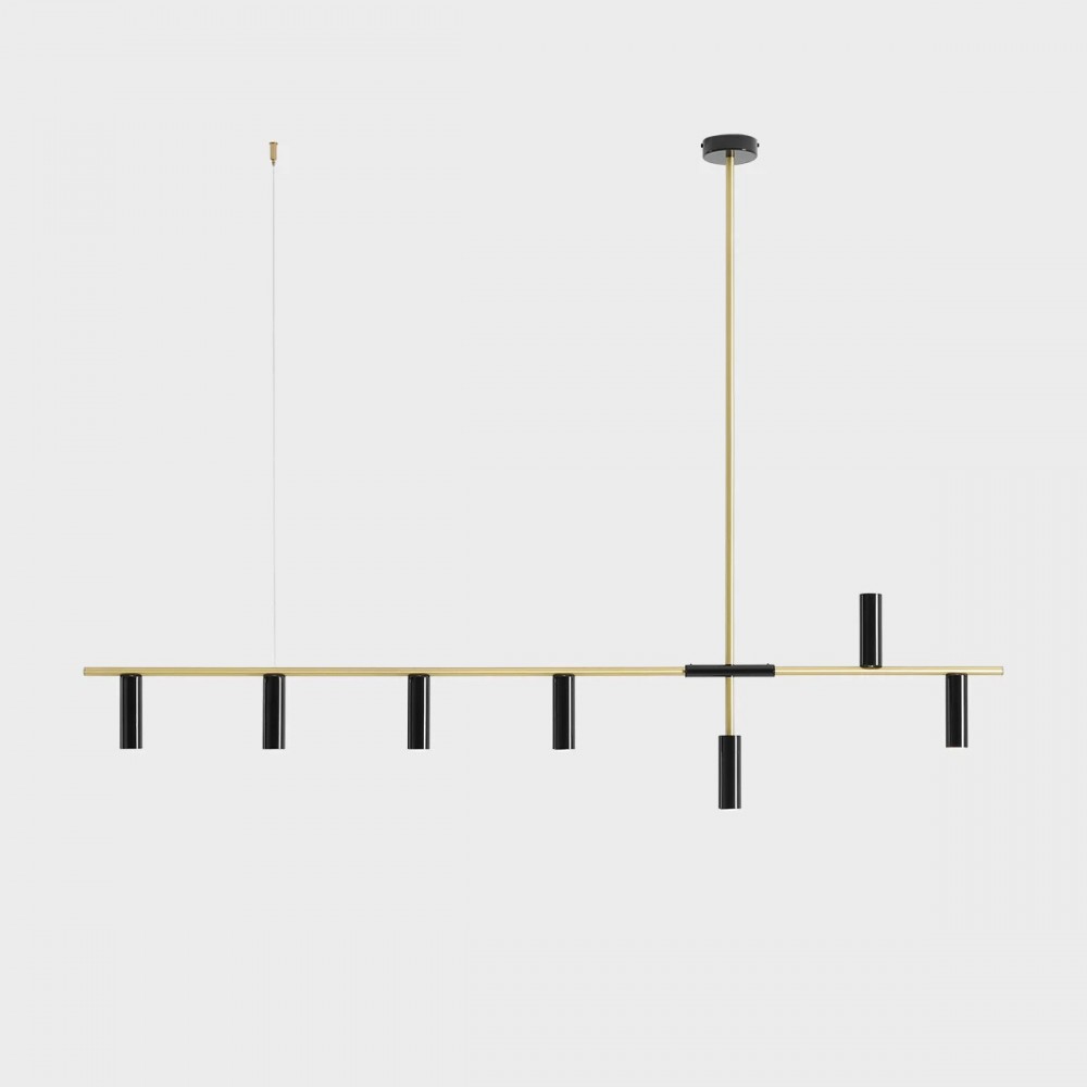 TREVO 7 BLACK BRASS 1083T40 Lubinis šviestuvas