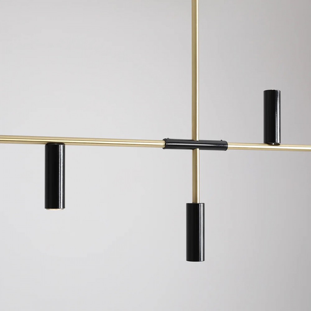 TREVO 6 BLACK BRASS 1083K40 Lubinis šviestuvas