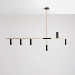TREVO 6 BLACK BRASS 1083K40 Lubinis šviestuvas