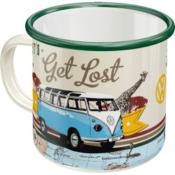 Emaliuotas puodelis "LET'S GET LOST" 43211