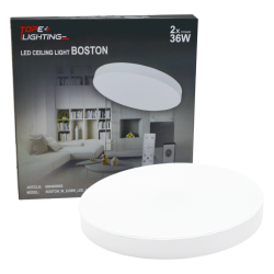 BOSTON lubinis baltas LED šviestuvas 2x36W