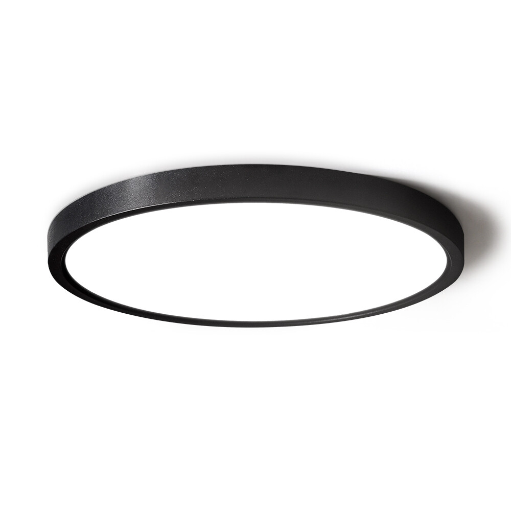 Juodas lubinis LED šviestuvas 4LMOB 24W
