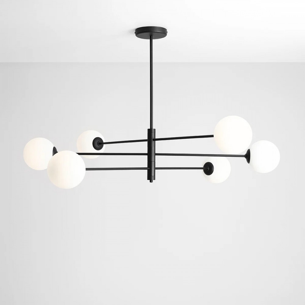 HOMME 6 BLACK 1090PL_K1 Lubinis šviestuvas